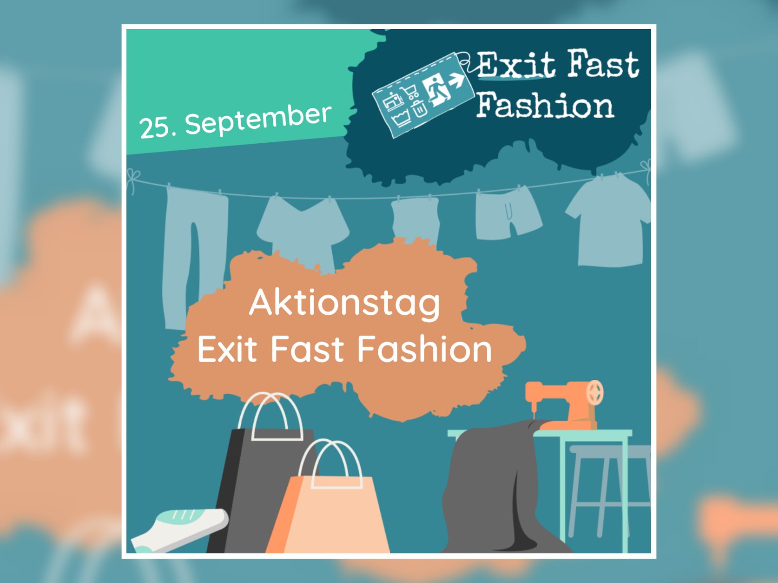 Poster der Kampagne Exit Fast Fashion